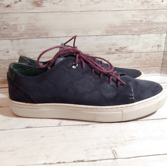 Ted Baker London Duke Snakeskin Suede 
